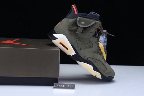 Travis Scott x Air Jordan 6 “Medium Olive” CN1084-200