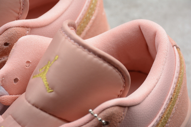 Nike Air Jordan 1 Low Coral Stardust Pink Club Gold CJ9216-676