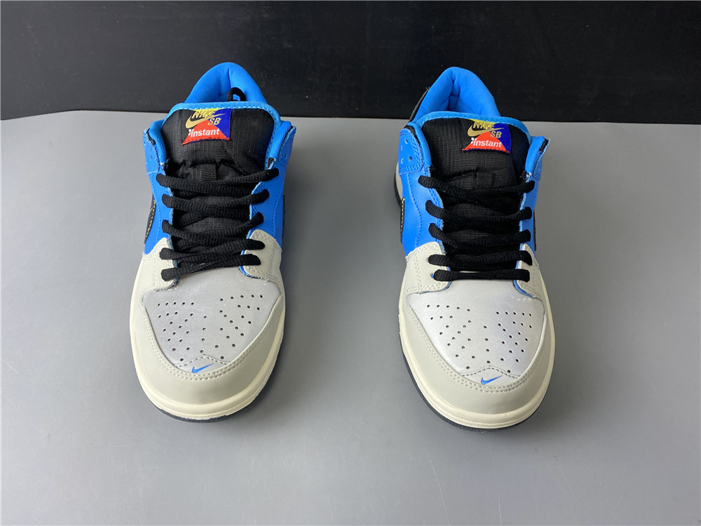 Instant Skateboard x Nike Dunk SB Low Blue Black White CZ5128-400
