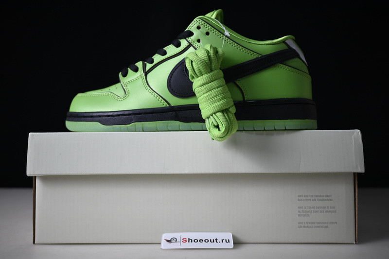 The Powerpuff Girls x Nike SB Dunk Low “Buttercup” FZ8319-300-01
