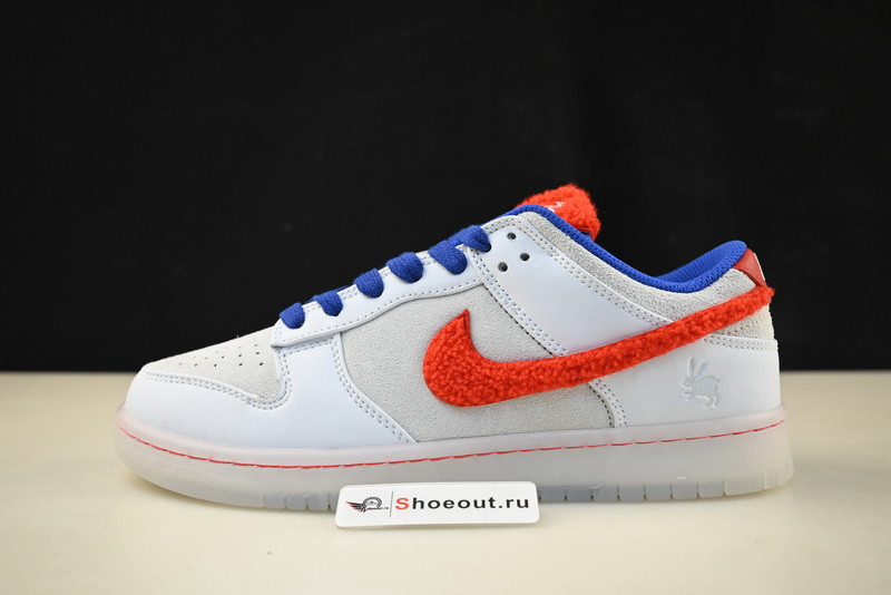 Nike Dunk Low Year of the Rabbit "White/Crimson-Varsity Royal" FD4203-161