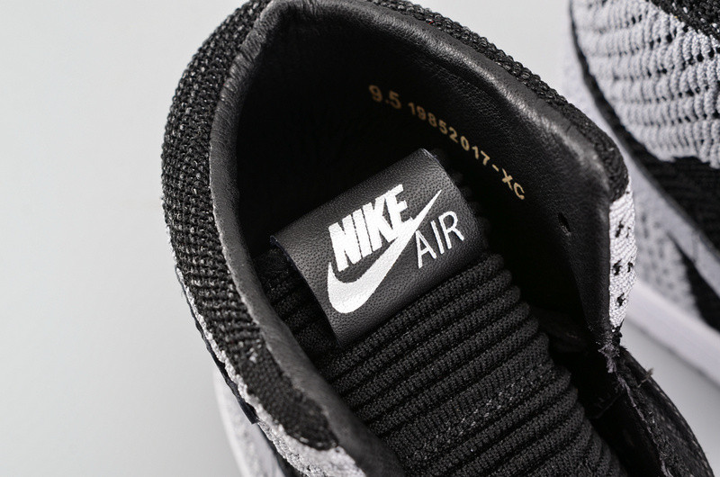 Air Jordan 1 Flyknit “Shadow” Black/Medium Grey-White mens 919704-003