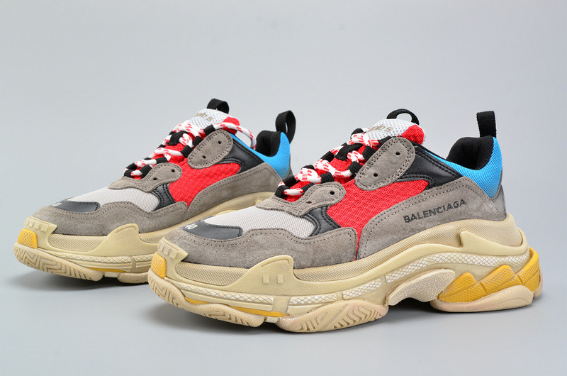 BLCG TRIPLE S TRAINER RED/ BLUE/ YELLOW 490673-W06E3-4365