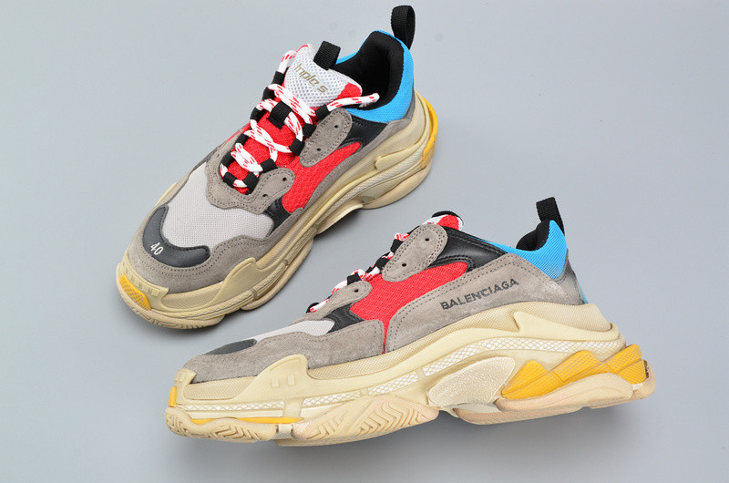 BLCG TRIPLE S TRAINER RED/ BLUE/ YELLOW 490673-W06E3-4365