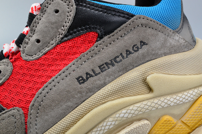 BLCG TRIPLE S TRAINER RED/ BLUE/ YELLOW 490673-W06E3-4365