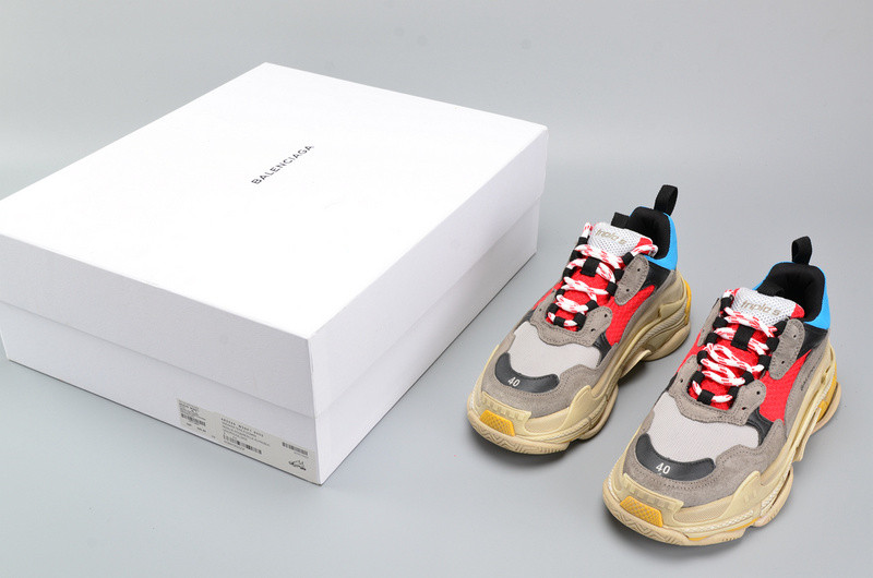 BLCG TRIPLE S TRAINER RED/ BLUE/ YELLOW 490673-W06E3-4365