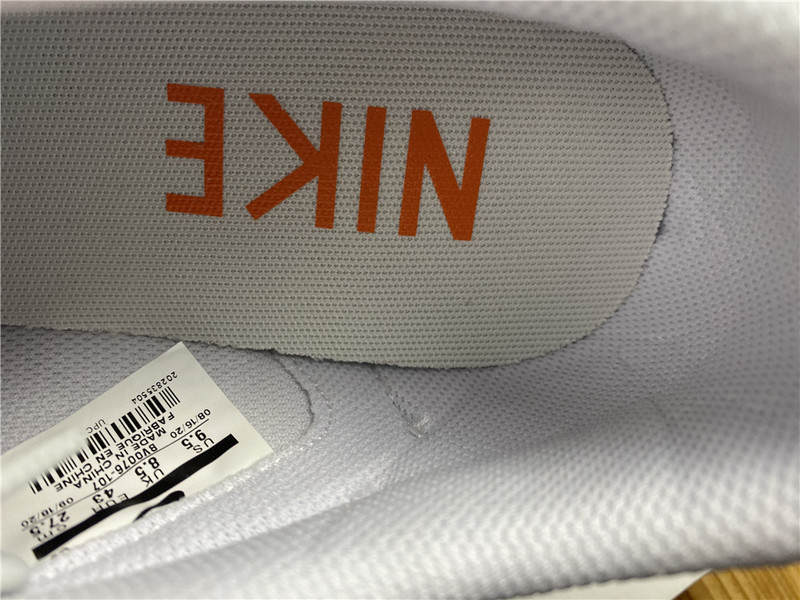 Sacai x Nike Blazer Low Orange Varisity White BV0076-107