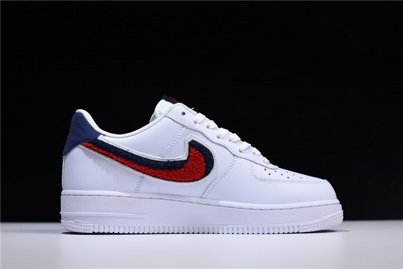 Nike Air Force 1 Low LV8 3D Chenille S* White Red Blue  823511-106