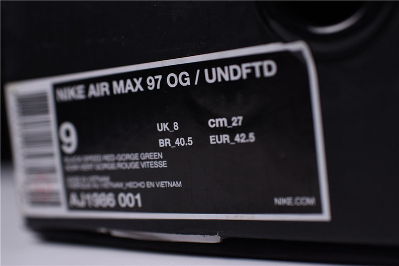 Nike Air Max 97 “Undefeated” Black AJ1986-001