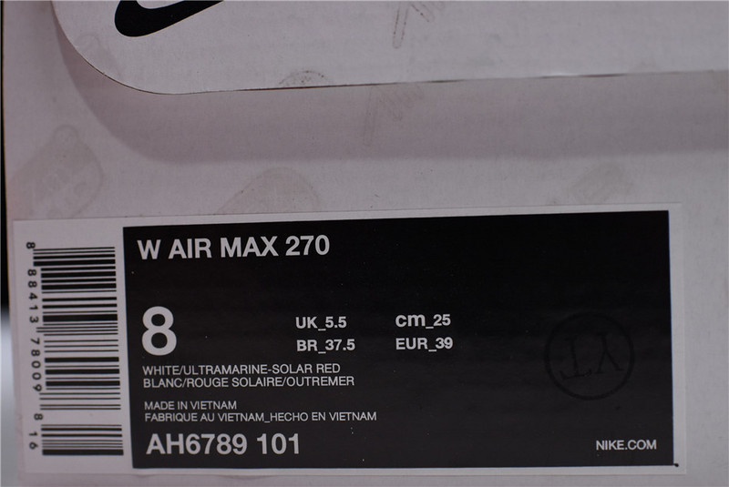 Nike womens Air MAX 270 “ULTRAMARINE” AH6789-101