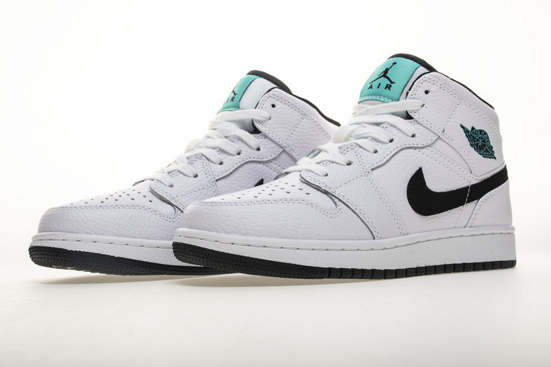 Air Jordan 1 Retro Mid BG "Hyper Jade" 554725-122