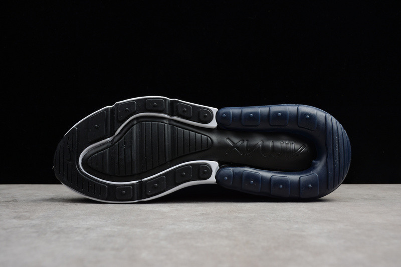 NIKE mens Air Max 270 "Midnight Navy" Black/ White AH8050-400