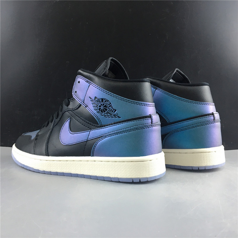 Air Jordan 1 Mid Iridescent Black BQ6472-009