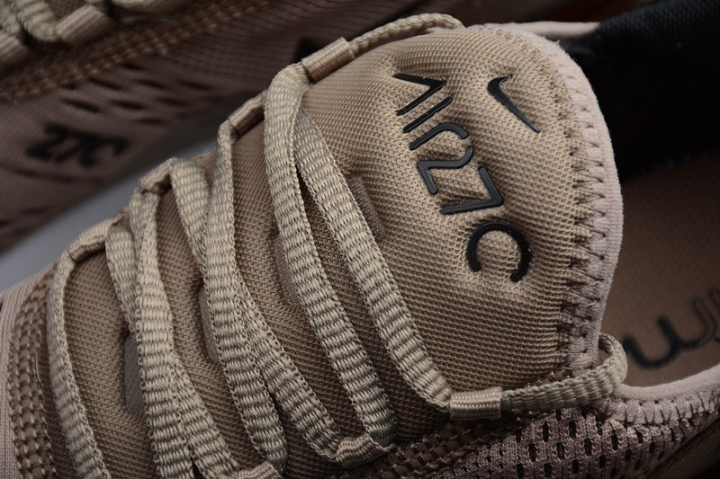 NIKE mens Air Max 270 “Sepia Stone” Black/ Summit White  AH8050-200