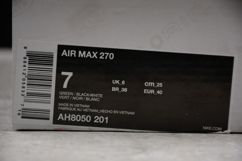 NIKE mens AIR MAX 270 “MEDIUM OLIVE”  AH8050-201