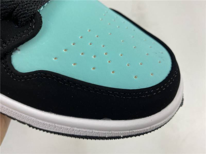 Air Jordan 1 Low Black Aurora Green Laser Orange CK3022-013