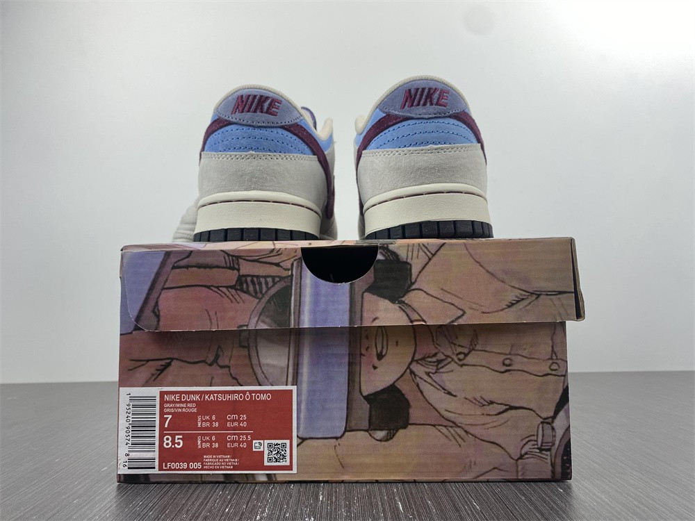 Otomo Katsuhiro x Nike SB Dunk Low Steamboy OST Dark Red Blue LF0039-005