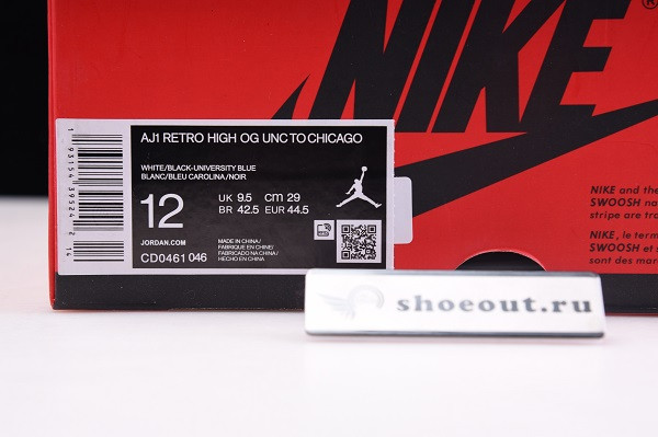Air Jordan 1 Retro High OG “UNC To Chicago” CD0461-046
