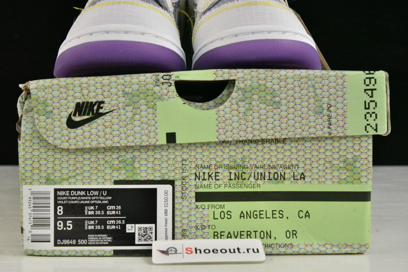 Union LA x Nike Dunk Low DJ9649-500