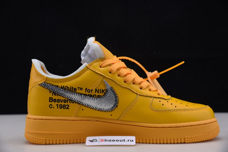 Nike Air Force 1 Low OFF White University Gold Metallic Silver DD1876-700
