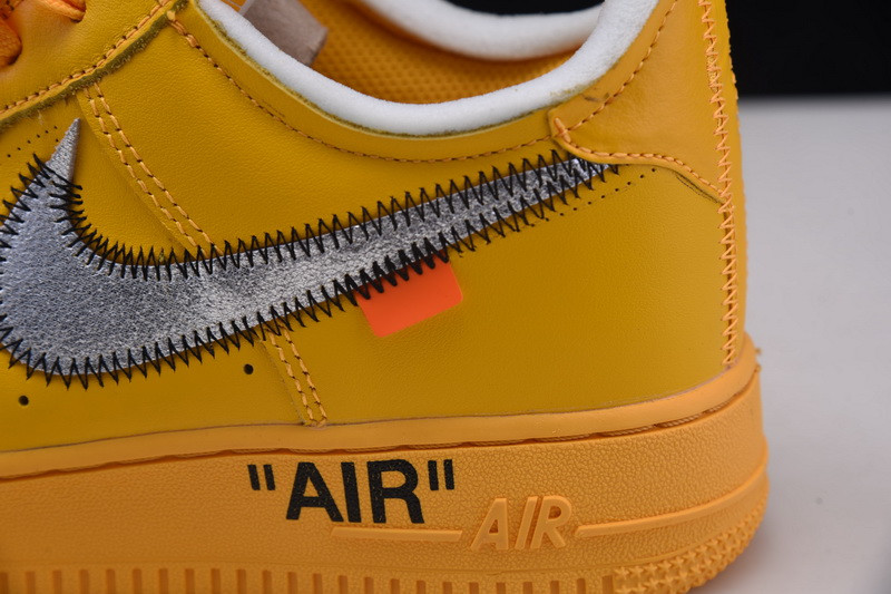 Nike Air Force 1 Low OFF White University Gold Metallic Silver DD1876-700