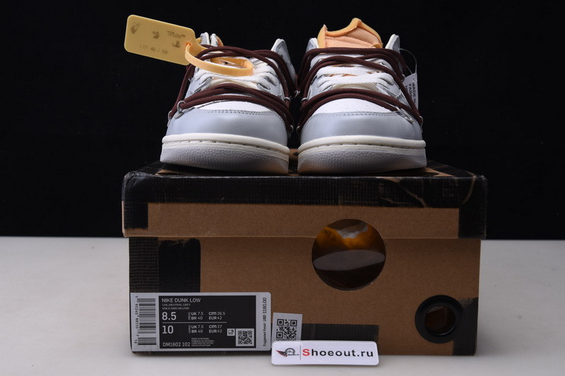 OF x Nk Dunk Low NO.46 Of 50 DM1602-102
