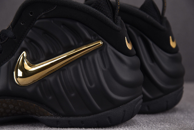 NK Air Foamposite Pro Black Metallic Gold 624041-009