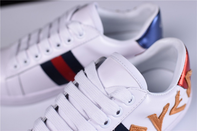 GC ACE EMBROIDERED LOW-TOP SNEAKER WITH LOVED 497090 DOPE0 9095