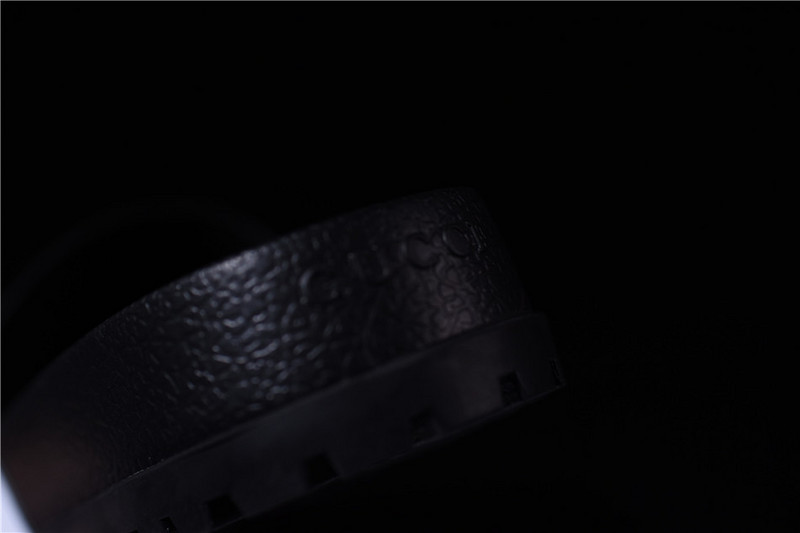 GC Leather SLIDE SANDAL black WITH GG LOGO