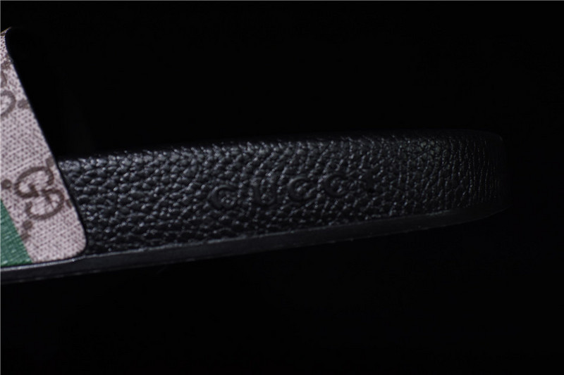 GC Leather SLIDE SANDAL with BEE