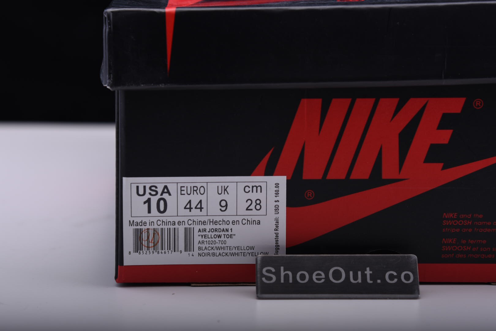 Air Jordan 1 Retro High OG “Yellow Toe” AR1020-700