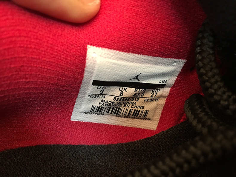 AIR JORDAN 11 RETRO LOW "BRED" BLACK/ RED mens 528895-012