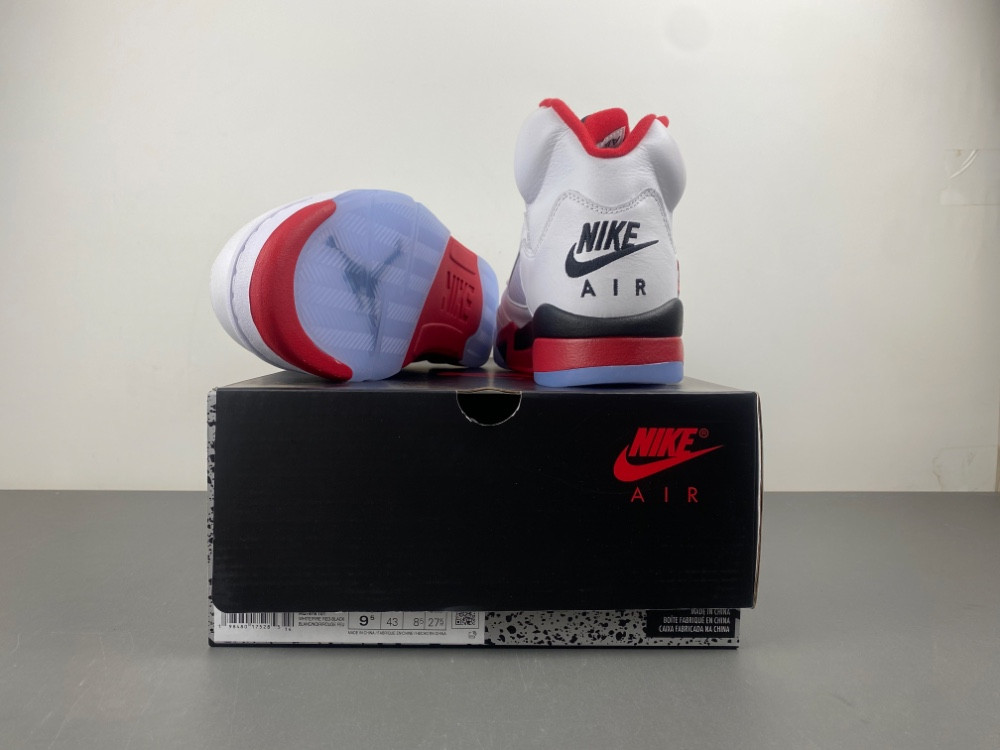 Air Jordan 5 “Fire Red Black Tongue” HQ7978-101
