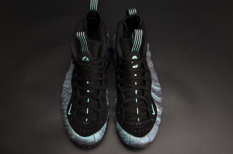 Nike Air Foamposite One PRM “Abalone” Black/Aurora Green mens 575420-009