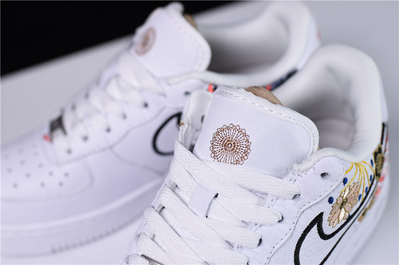 Nike Air Force 1 07 LNY QS Lunar New Year White  Flowers WOMENS  AJ8298-100