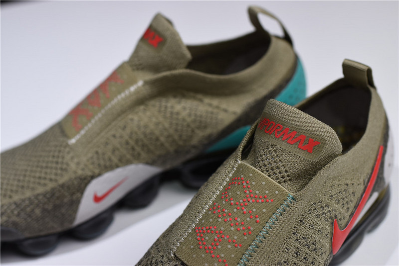 Nike VaporMax FK Moc 2 Natural Olive Habanero Red AH7006-200