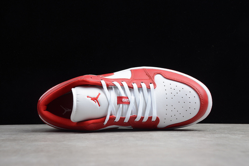 Air Jordan 1 Low  Gym Red White 553558-611