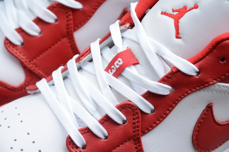 Air Jordan 1 Low  Gym Red White 553558-611