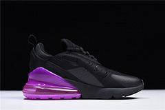 Nike womens  Air Max 270 black purple AH6789 016