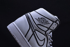 Nike Air Jordan 1 Retro “Comic 3D Pencil” White Hand-Painted MENS  AA4724-110
