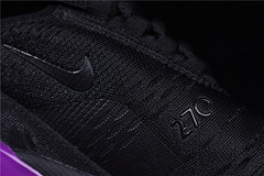 Nike womens  Air Max 270 black purple AH6789 016