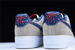 Nike Air Force 1 Low Moon Landing Particle Indigo Tan Blue Red AQ0556 200