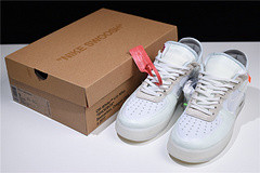 OFF White x Nike AIR FORCE 1 LOW "All White" AO4606 100