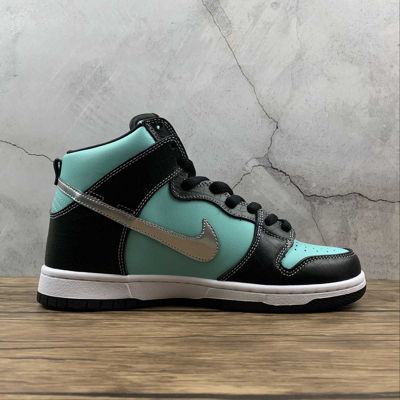 nike sb dunk high Di*m*nd supply co. aqua blue 653599-400