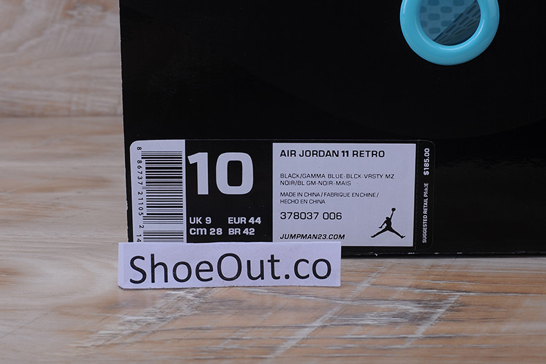 Air Jordan 11 Retro “Gamma Blue” 378037-006